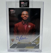 Topps Now BRONNY JAMES  2024 On Card Auto 84/99 D9AUT Rookie Lakers 🔥