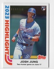 Josh Jung 2023 Topps Transcendent Through The Years Rookie Card /100 1982 82TH