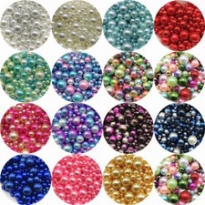 No Hole Acrylic Bead Round Shape Loose Beads DIY Charms Jewelry 15G/Lot 4mm-10mm