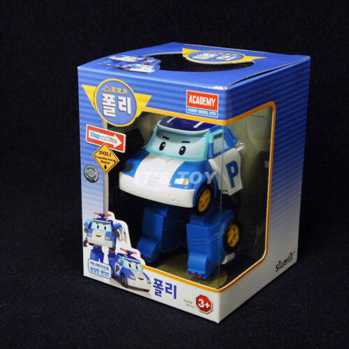 Robocar Poli POLI Blue Transforming Robot Police Car figure Toy Set by Academy - Picture 2 of 3