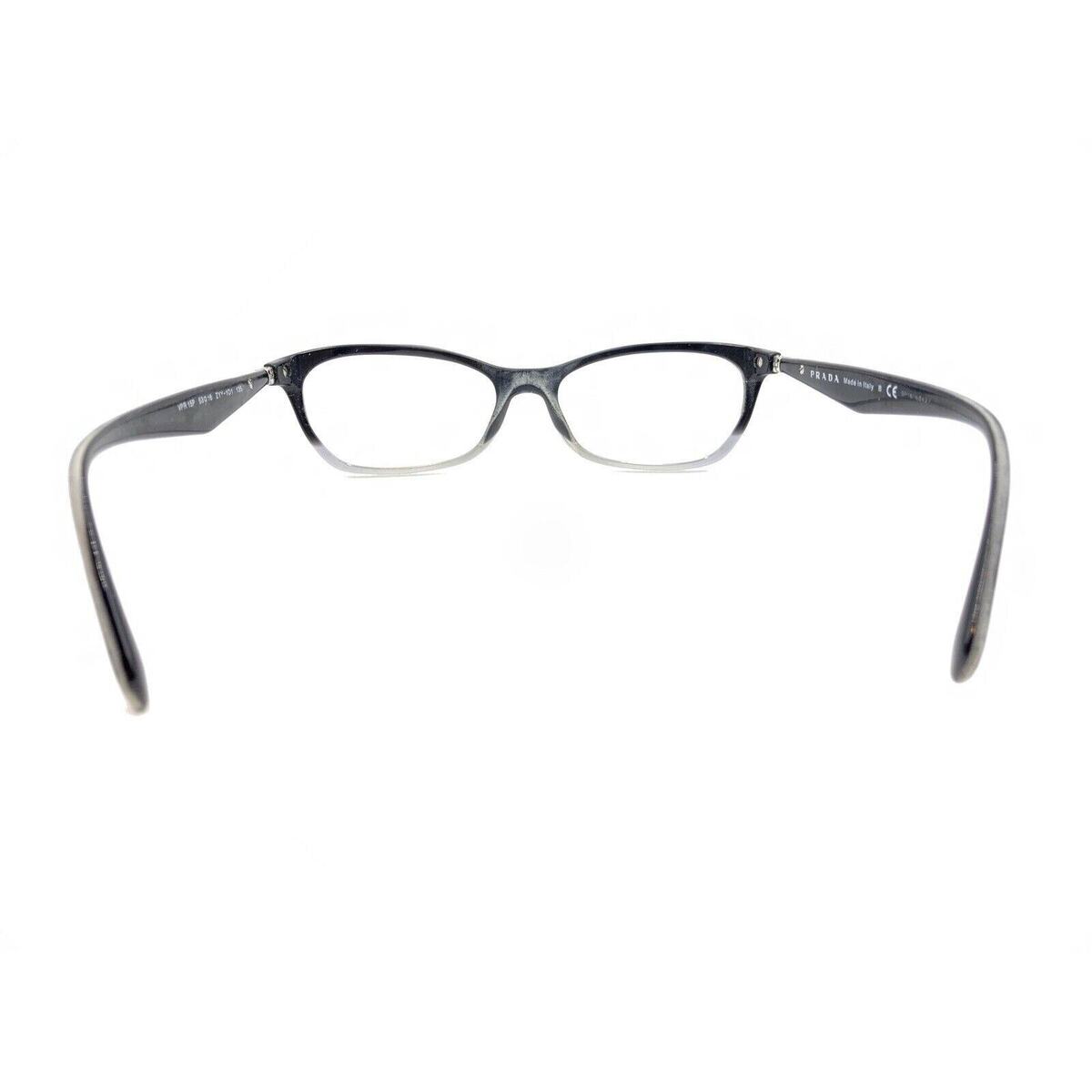 Prada VPR 15P ZYY-1O1 Black Clear Fade Cat Eye Eyeglasses Prada VPR 15P ZYY-1O1 Black Clear Fade Cat Eye Eyeglasses