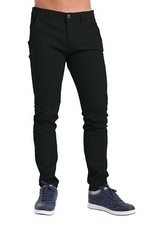 Mens Chino Trousers Slim Fit Casual Cotton Stretch Jeans Pants Waist Sizes 32-40
