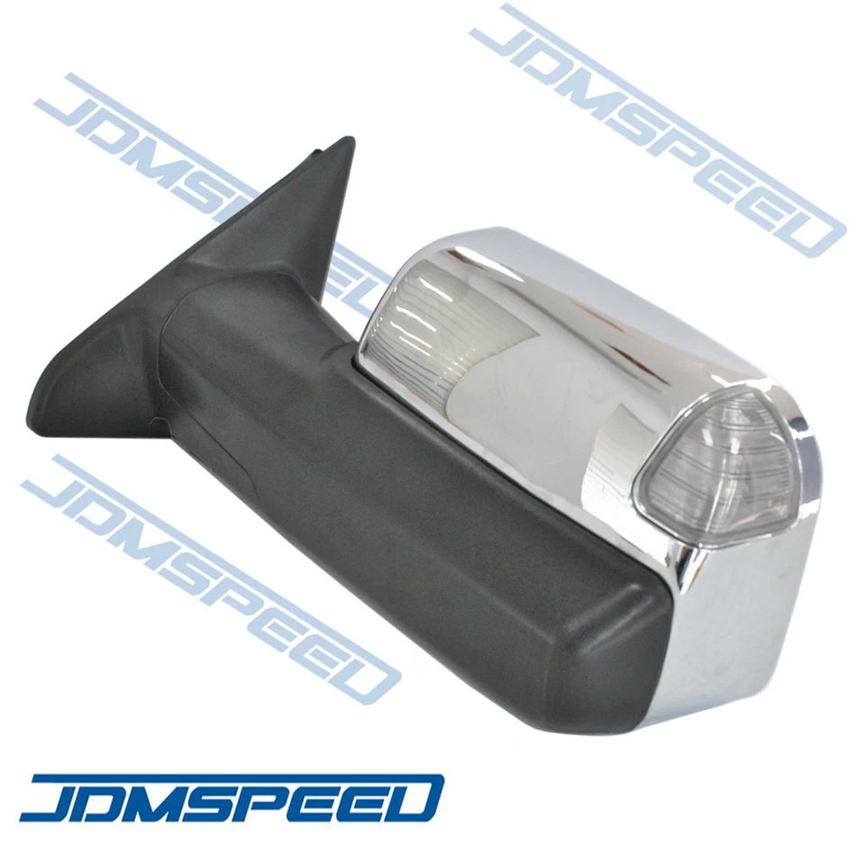 Pair Chrome Power Heated Towing Mirrors For 2009-15 Ram 1500 Pickup Signal Light - Image 4 of 4
