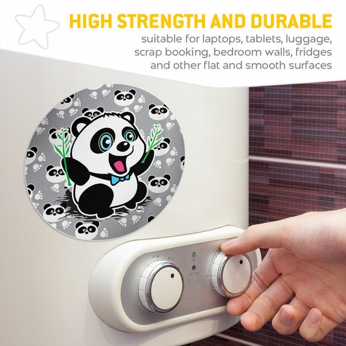 2 x Vinyl Stickers 15cm - Happy Panda Cartoon Bamboo Cool Gift #14296 - 第 7/9 張圖片