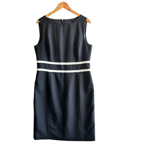 Black Label by Evan Picone Sheath Dress Black Career Classic Cocktail XL NWOT