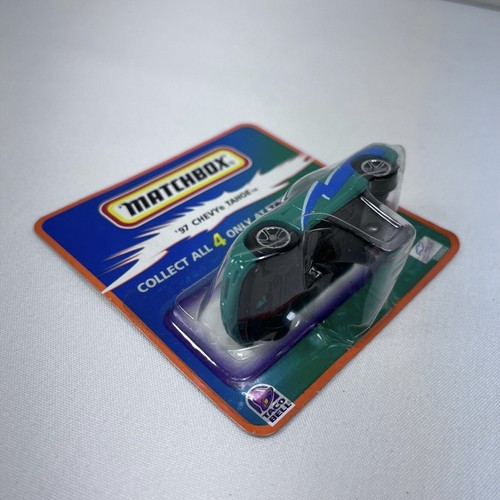 Matchbox Taco Bell '97 Chevrolet Corvette 1999 Green Die-Cast Toy Car Rare ERROR - Picture 3 of 4