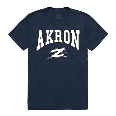 University of Akron Zips NCAA Cotton College Logo Licensed Tee T-Shirt ...