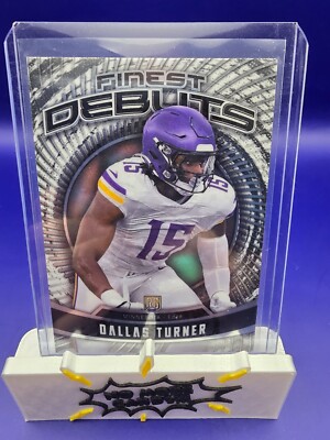 2024 Topps Finest - Debut Dallas Turner #D-19 (RC)