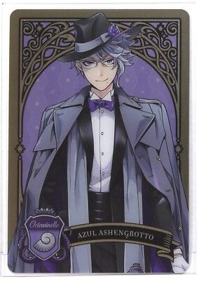 Disney Twisted Wonderland Metal Card P1-04 Azul Ashengrotto BANDAI