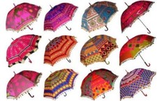 Wedding Lot of 20 Pcs Bohemian Parasols Indian Hippie Umbrellas Decor Wholesale