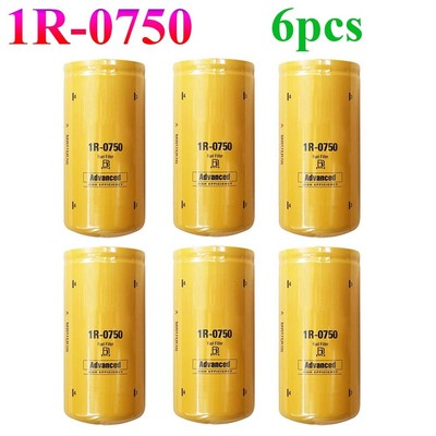 PACK OF 6 NEW For CAT 1R-0750 1R0750 Fits Caterpillar Filter Sealed