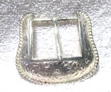 Silver Texas Star Swirl Western Replacement Belt Buckle Great Vintage