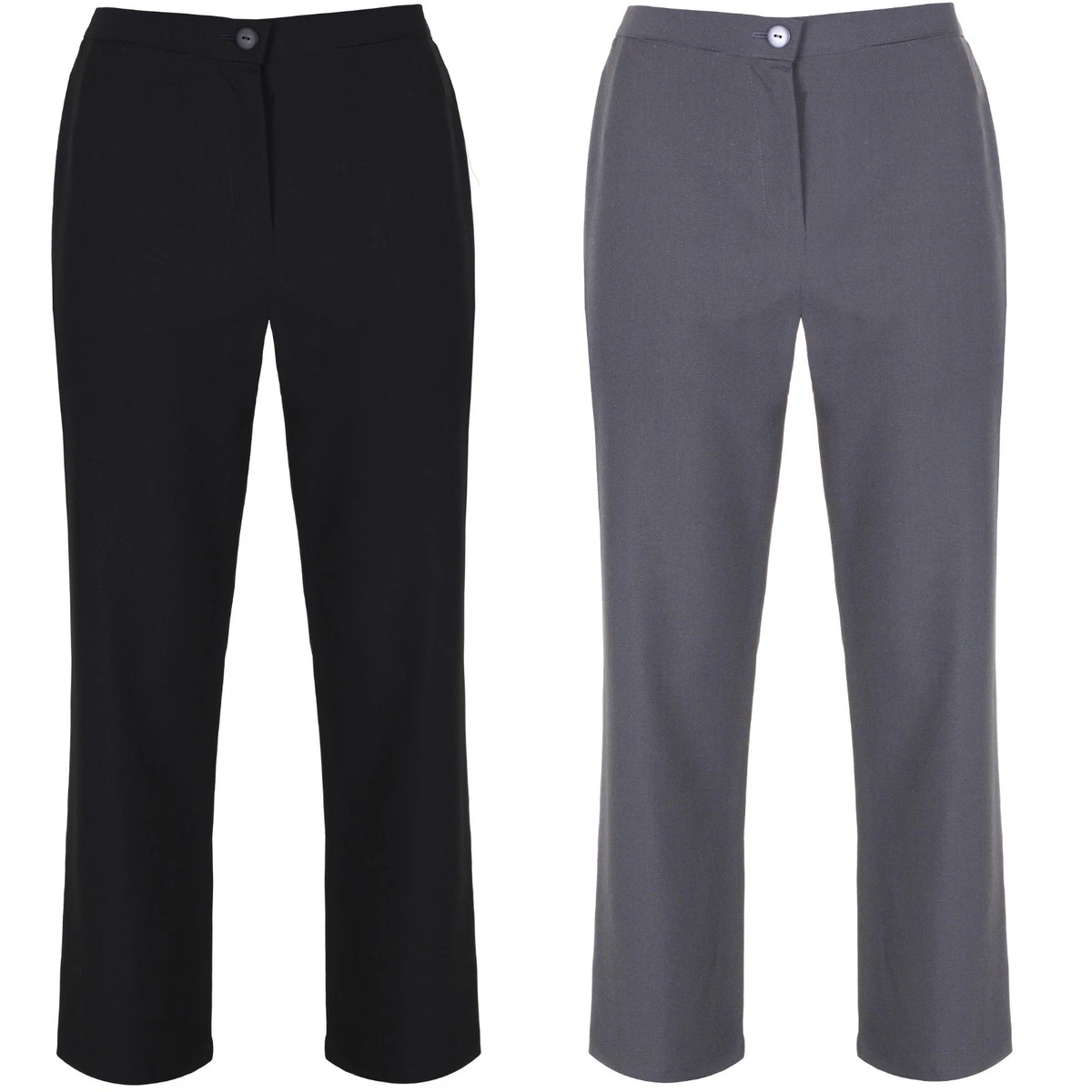 Girls Plus Fit School Trousers Generous Fit Sturdy Fit Wider Waist 26