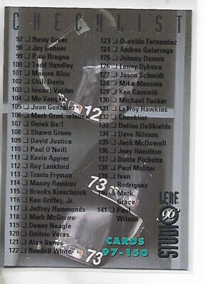 1996 Leaf Studio Checklist Card #132