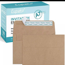 5X7 Envelopes Self Seal 250 Pack, Brown A7 Envelopes, Kraft Paper Envelopes