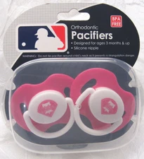 MLB Philadelphia Phillies Pacifier set of Pink Color w/Case by baby fanatic