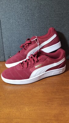 Puma Astro Kick Suede Sneakers Rhubarb White Gold 369115-07 Men's Size 9.5