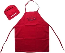 ARKANSAS RAZORBACKS TEAM APRON & CHEF HAT COMBO