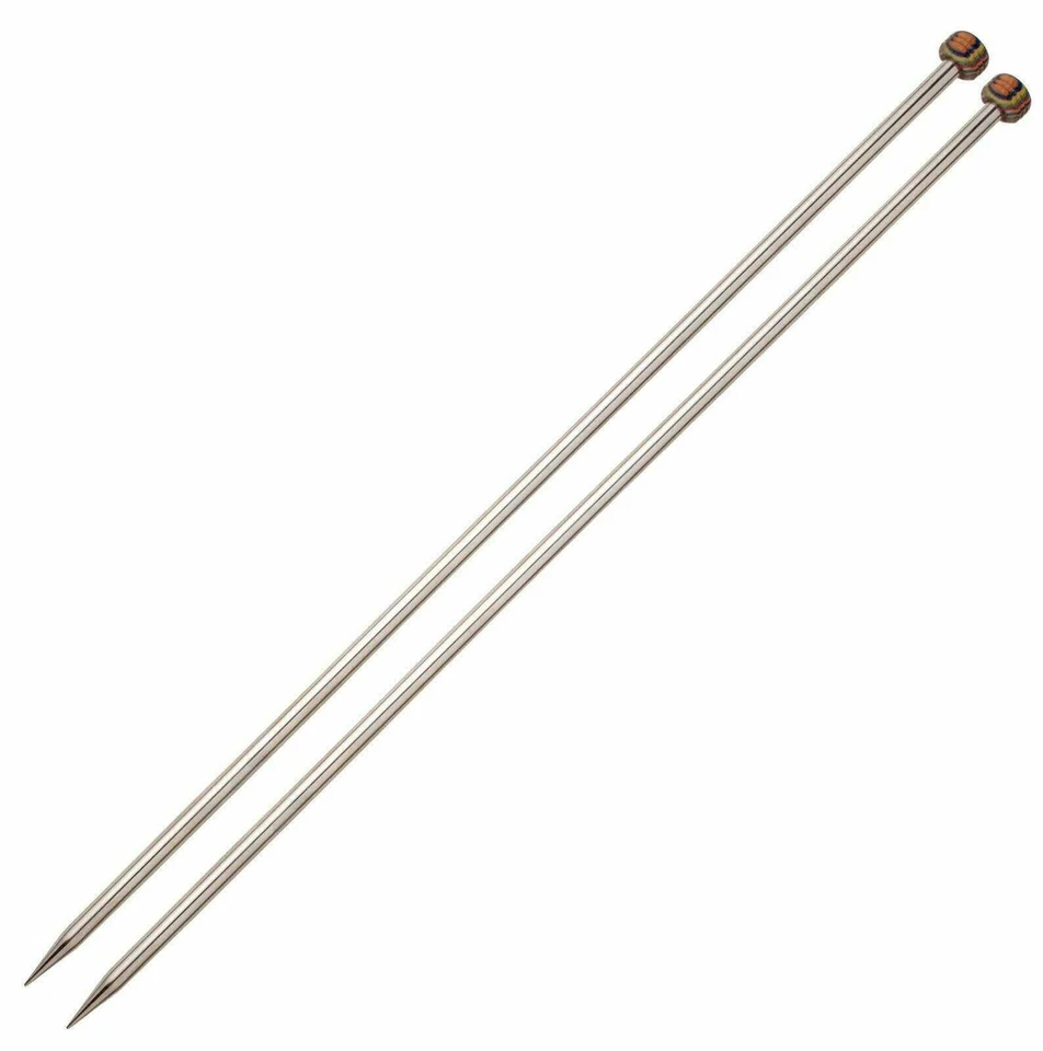KnitPro Nova Metal 30cm 12" Straight / Single Pointed Knitting Needles All Sizes