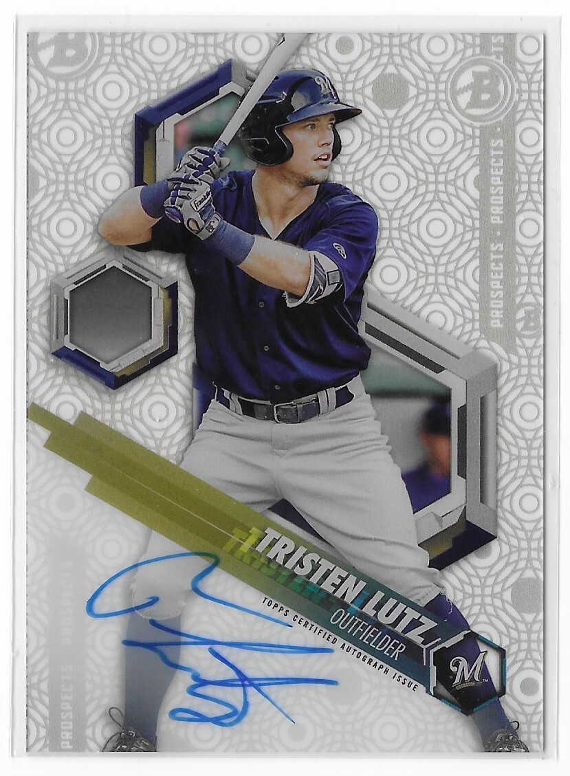 Tristen Lutz 2018 Bowman High Tek Prospect Autograph #PHT-TL 