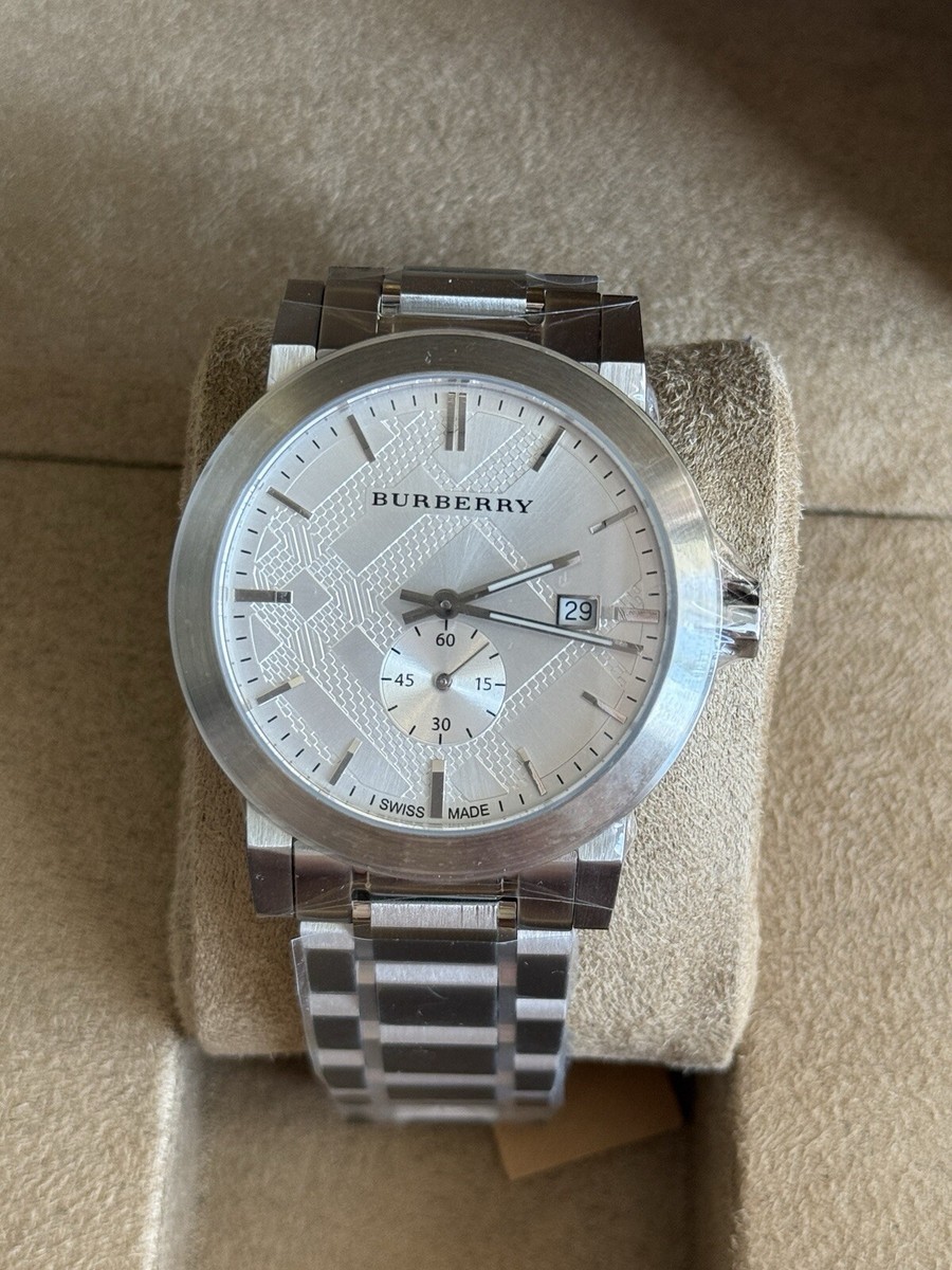 Burberry BU9900 Men's Silver Watch for sale online | eBay