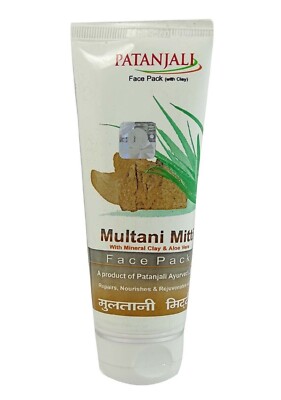 Patanjali Ayurveda Aloevera Multani Mitti Face Pack, 60g + Free Shipping