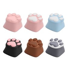 Playful Kitten Claw Pattern Keycaps For Mechanical Keyboards PBT 5 Color