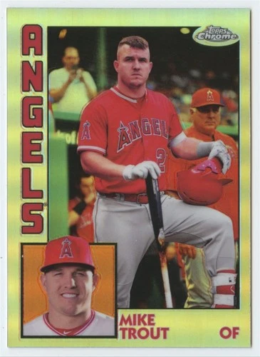 2019 Topps Chrome #84TC-17 Mike Trout 1984 Topps Baseball 35th Anniversary