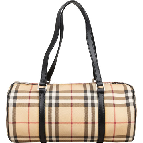 Burberry Nova-Check Monogram Barrel Handbag Tasche