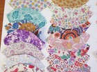 Quilt Ovals  74 Pieces Wedding Ring  Vintage Cotton Feed Sacks Lot — photo 4