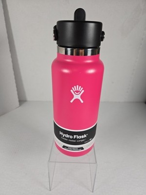  Hydro Flask 32oz Water Bottle Wide Mouth Flex Cap & Straw Lid ''Zinnia'' NEW