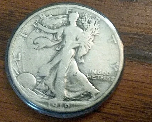 1919 S Walking Liberty Half Dollar Better Date Good Condition