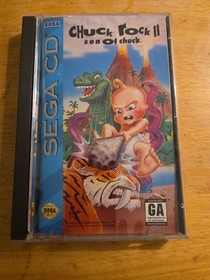 Chuck Rock II: Son of Chuck (Sega CD, 1993) Manual Included 