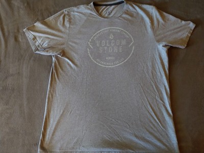 Volcom Shirt Men's Large Gray Surf Skate Beach Skate Summer Casual Wear 