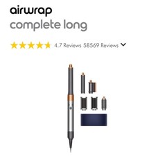 Dyson Airwrap Multi Styler Complete Long Bright Nickel/Rich Copper EXCELLENT