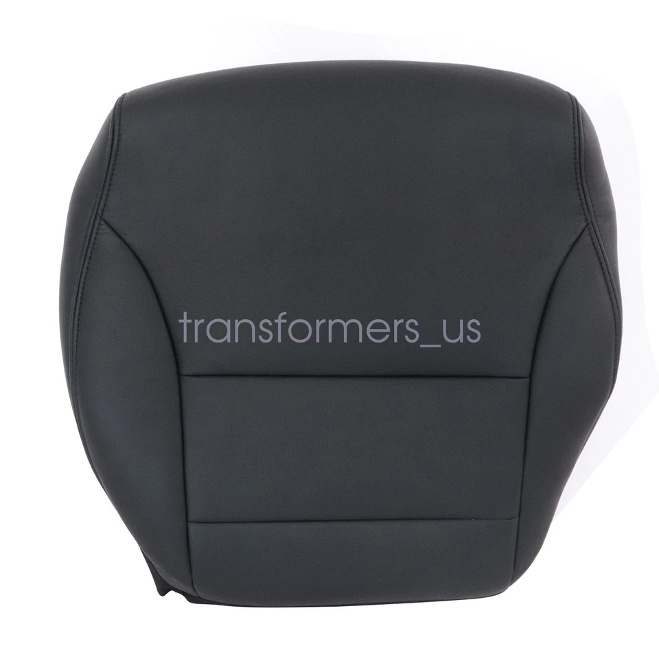 Cubierta de asiento de cuero de repuesto para parte inferior del conductor Honda Civic 2012 a 2015 negra Foto 2 de 4