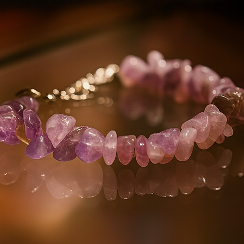 Brazalete de amatista «Sueños de luz».