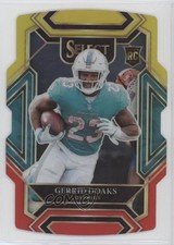 2021 Panini Select Club Level Red & Yellow Prizm Die-Cut Gerrid Doaks #300 0nr3