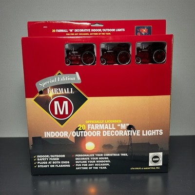 Farmall M Indoor/Outdoor Decorative Tractor Lights NIB Set  20