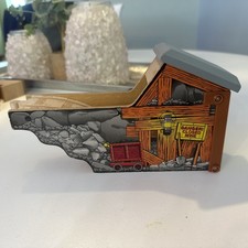 Thomas the Train Wooden Railway Danger Closed Mine Tunnel Track Moving Door