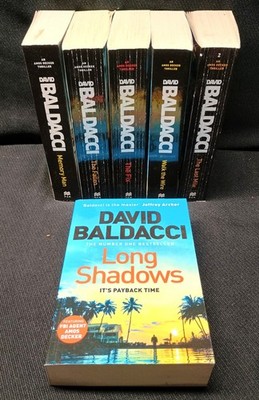 Lot of 6 detective novels DAVID BALDACCI Amos Decker Memory Man Fallen Fix PB