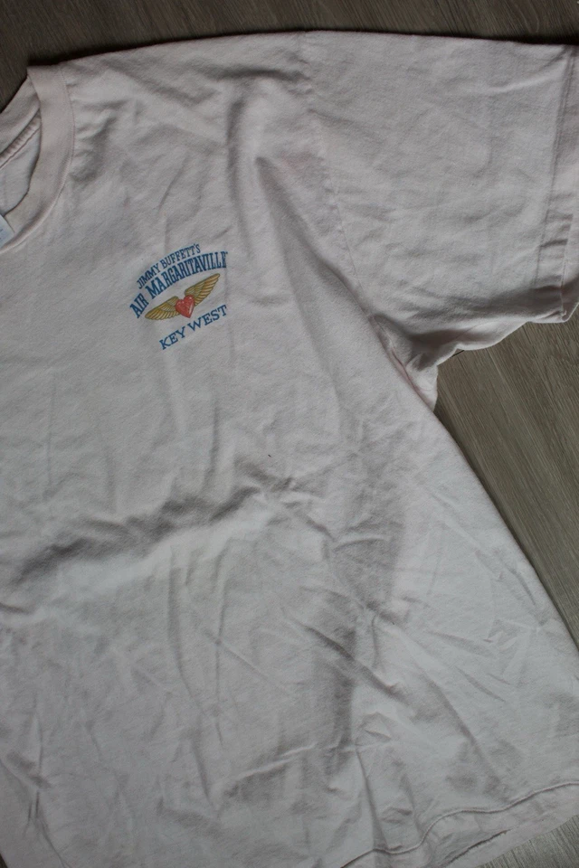 Camiseta De Colección Margaritaville Jimmy Buffet Puntada Única Hecha en EE. UU. XL Rosa Foto 3 de 4