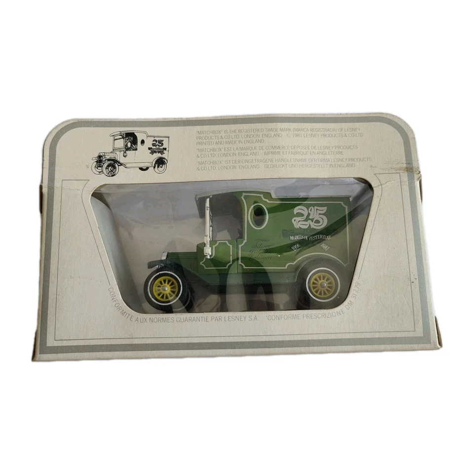 Matchbox Models of Yesteryear Ford Model T Silver Jubilee Diecast Car NIB Vintag - Image 2 of 4