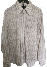 Towncraft JCPenney Penn Prest Vintage 70s Disco Shirt Sz 17 34-35 Groovy Retro