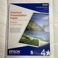 Epson S041568 Premium Matte 8.5  x 11  Paper -  50/PK New