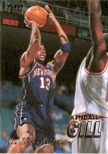 Kendall Gill Fleer 97-98 New Jersey Nets Basketball Card