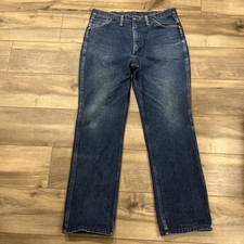 Vintage Men  s Wrangler Jeans Ideal Zipper Western Cowboy 70  s 80  s USA Made