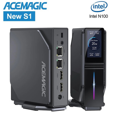 ACEMAGIC Mini PC S1 Intel 12th N95 8GB+512GB SSD 2.4/5G WIFI