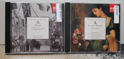 EMI Classics CDs--(British Composers) Elgar, & Elgar + Delius