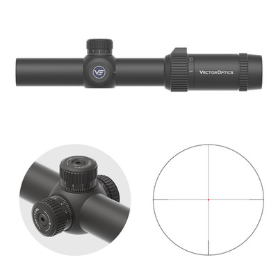 Vector Optics SCOC-54 Forester 1-5x24 FIBER Zielfernrohr Airsoft Jagd Sport